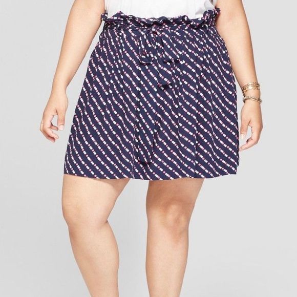Who What Wear Dresses & Skirts - Who What Wear Polka Dot Paperbag Skirt NWT Size 2X